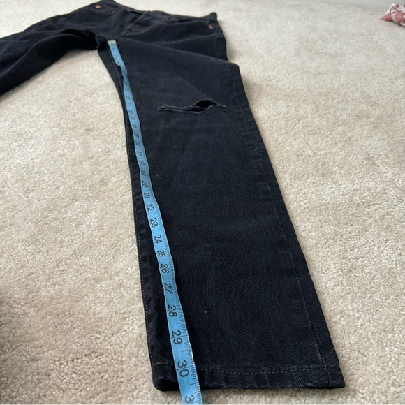NWOT Levi's 501 High Rise Jeans size 24 button fly black skinny - Picture 14 of 16